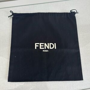 FENDI Black Fabric Dust Sleeper Pouch